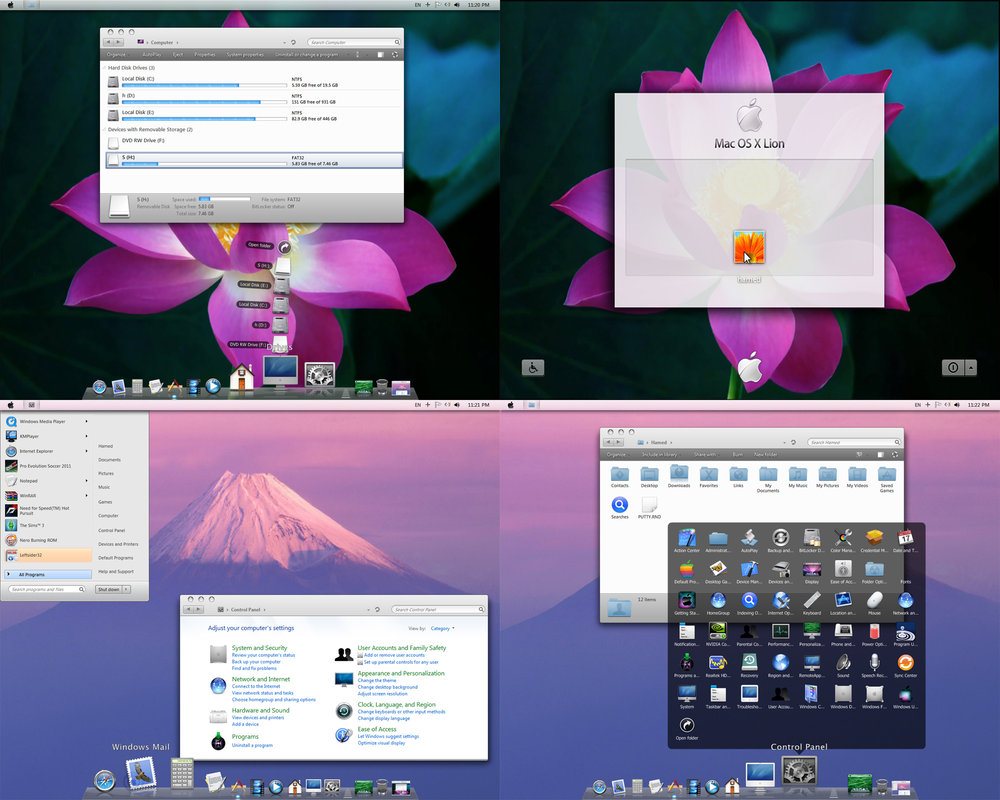 Thème MAC OSX LION pour Windows 7