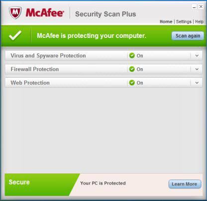 McAfee Security Scan Plus